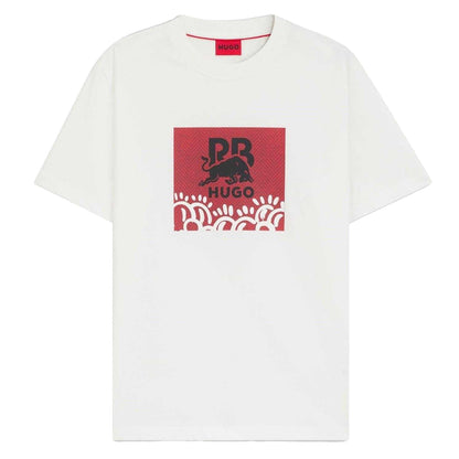 White - Front - Hugo Mens Red Bull Crew Neck T-Shirt