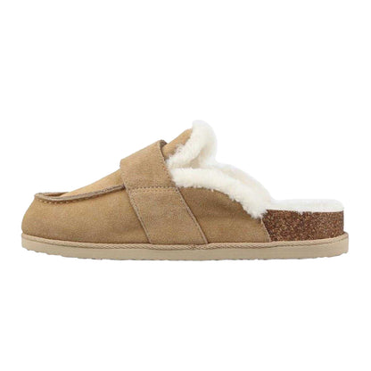 Sand - Back - Jack Wills Womens-Ladies Suede Mule Slippers