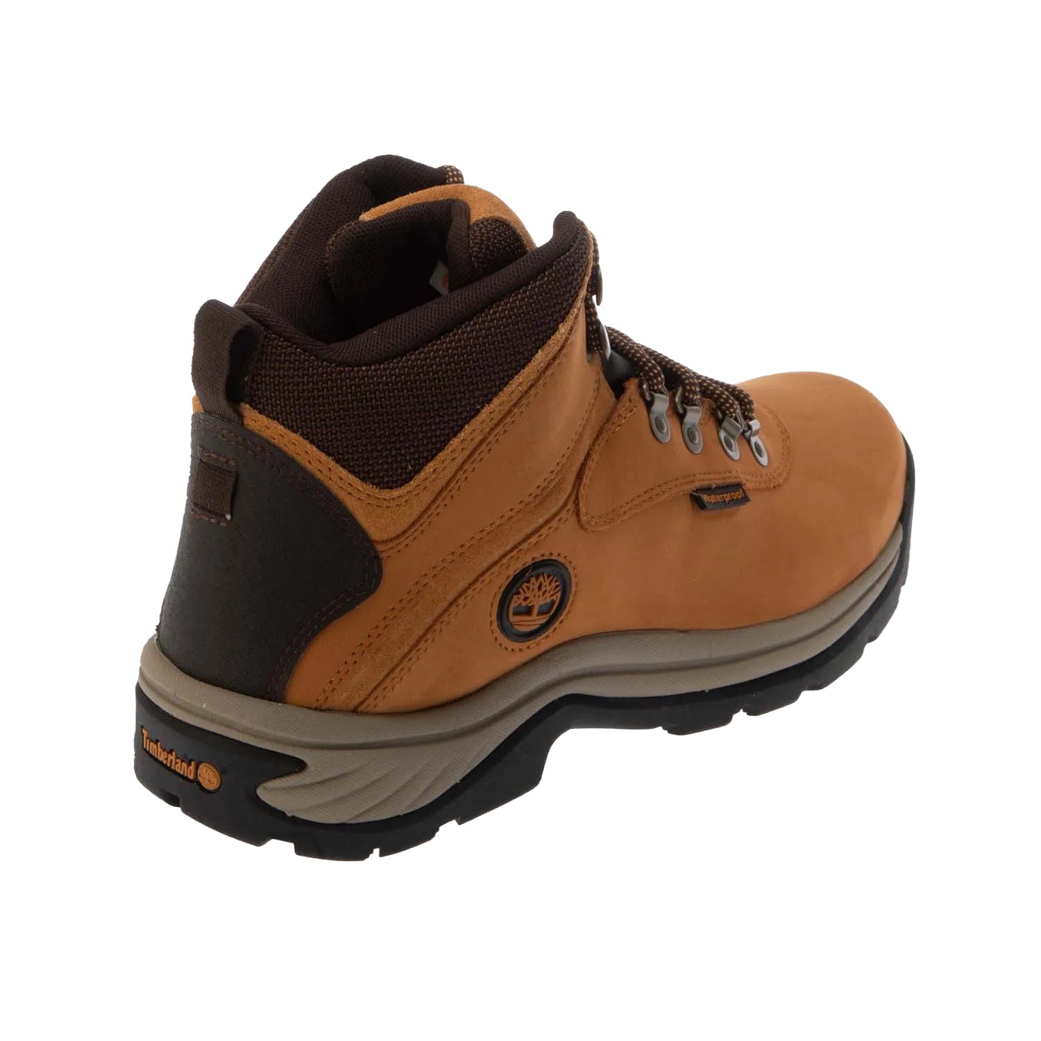 Wheat - Back - Timberland Mens Leather Mid Cut Waterproof Hiking Boots
