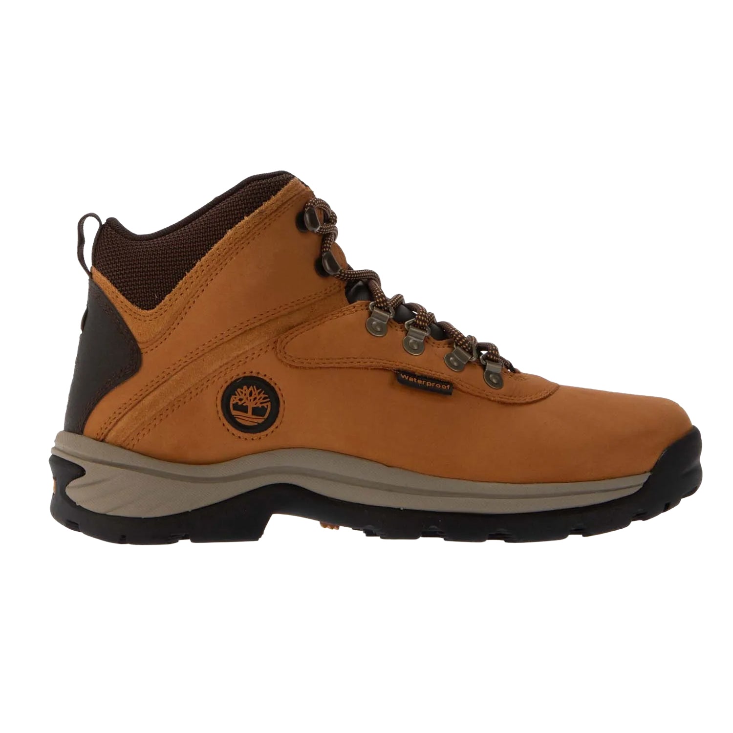Wheat - Side - Timberland Mens Leather Mid Cut Waterproof Hiking Boots