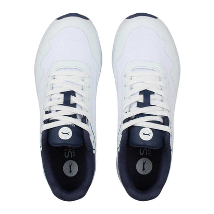 White-Navy - Lifestyle - Slazenger Childrens-Kids Spiked Cricket Shoes