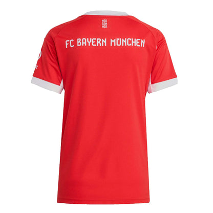 Red - Back - Adidas Womens-Ladies 25-26 FC Bayern Munich Home Shirt