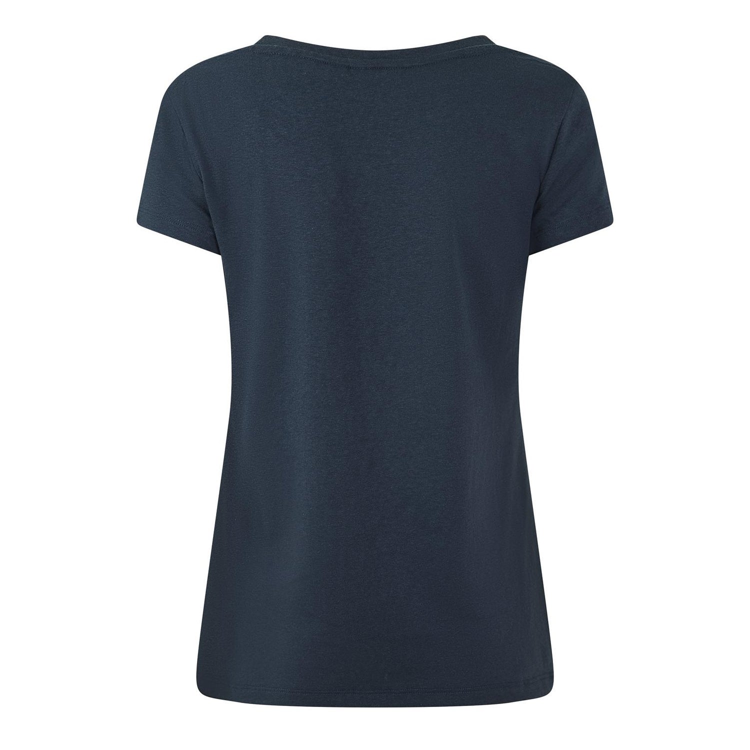 Navy - Back - Jack Wills Womens-Ladies Fullford Chest Pocket T-Shirt