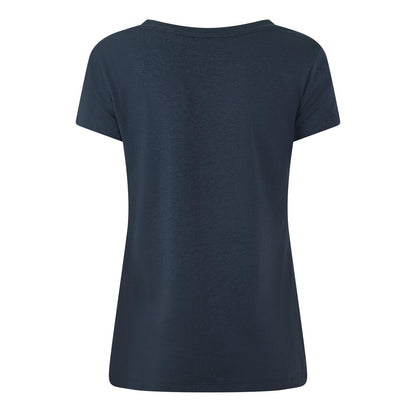 Navy - Back - Jack Wills Womens-Ladies Fullford Chest Pocket T-Shirt