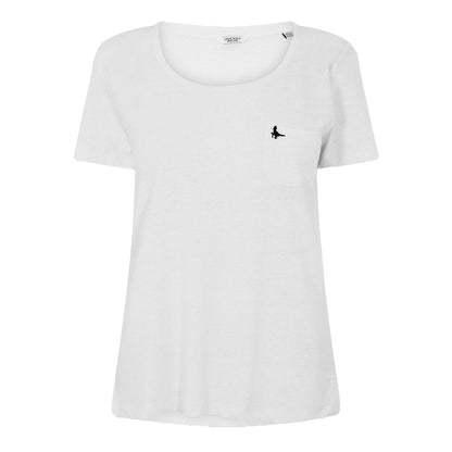 White - Front - Jack Wills Womens-Ladies Fullford Chest Pocket T-Shirt