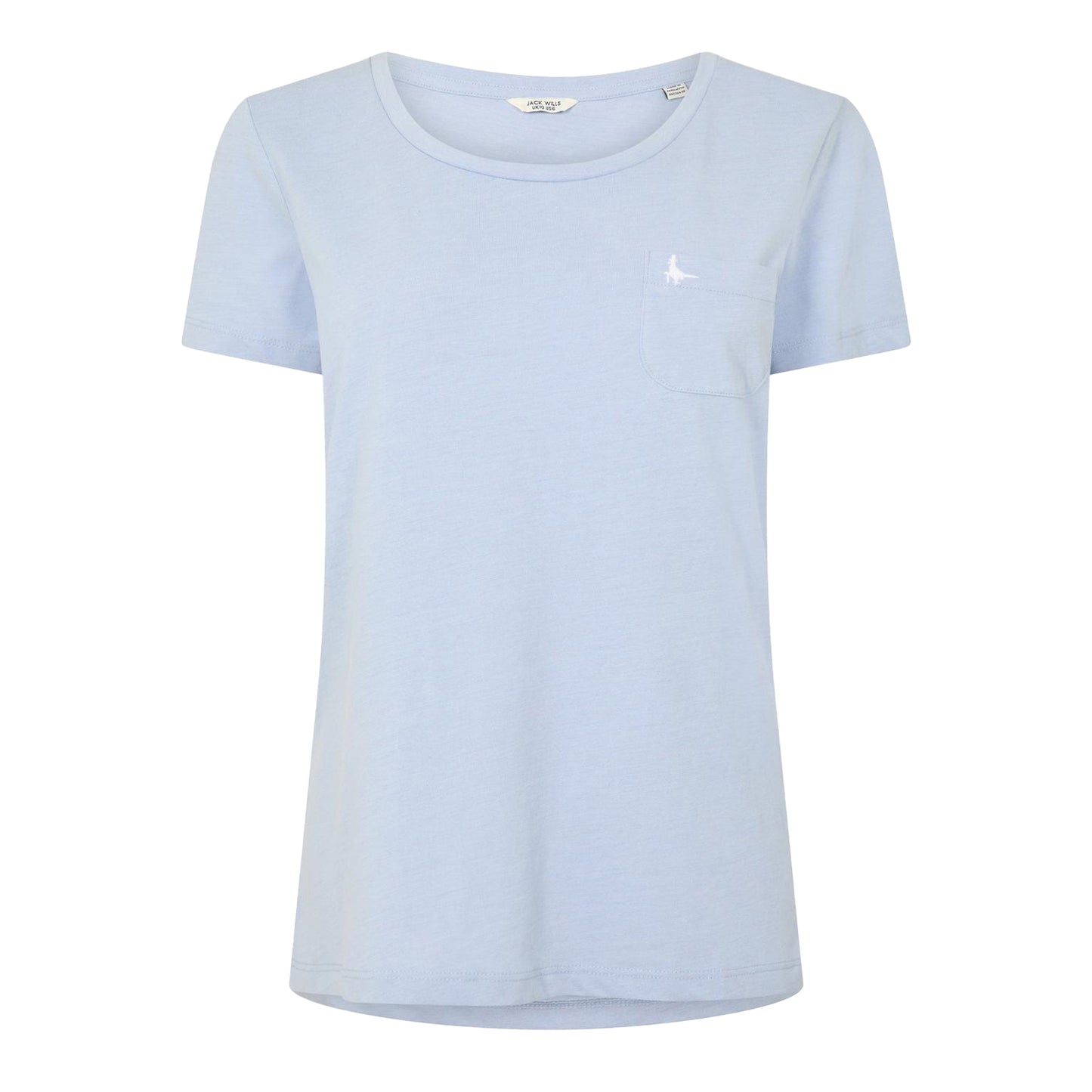 Blue - Front - Jack Wills Womens-Ladies Fullford Chest Pocket T-Shirt