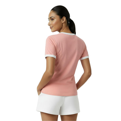 Pink - Lifestyle - Jack Wills Womens-Ladies Trinkey Ringer T-Shirt