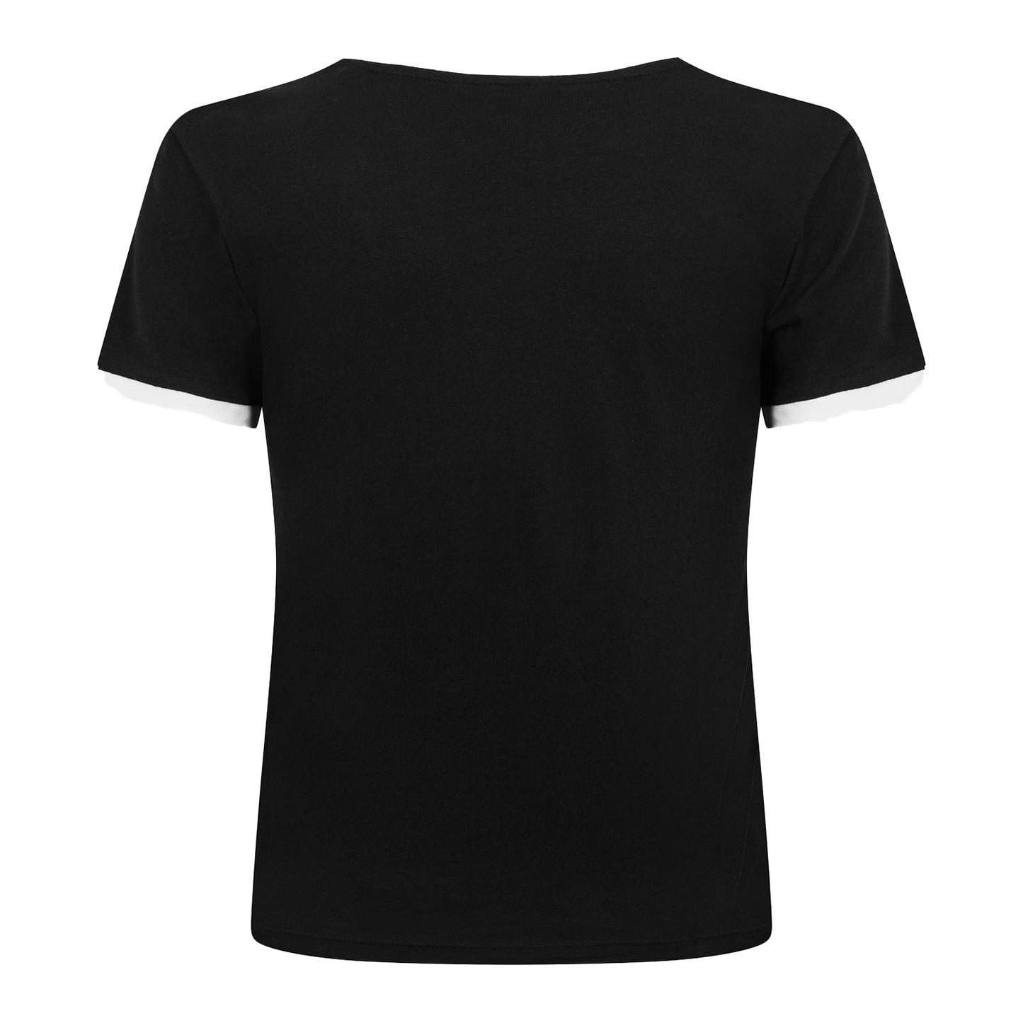 Black - Back - Jack Wills Womens-Ladies Trinkey Ringer T-Shirt