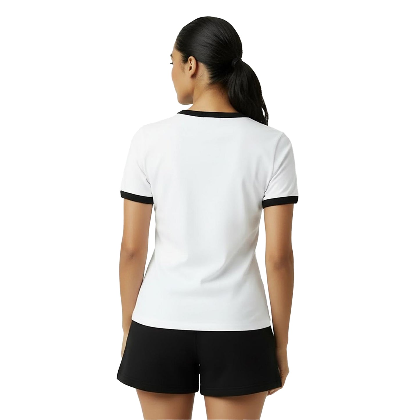 White - Lifestyle - Jack Wills Womens-Ladies Trinkey Ringer T-Shirt
