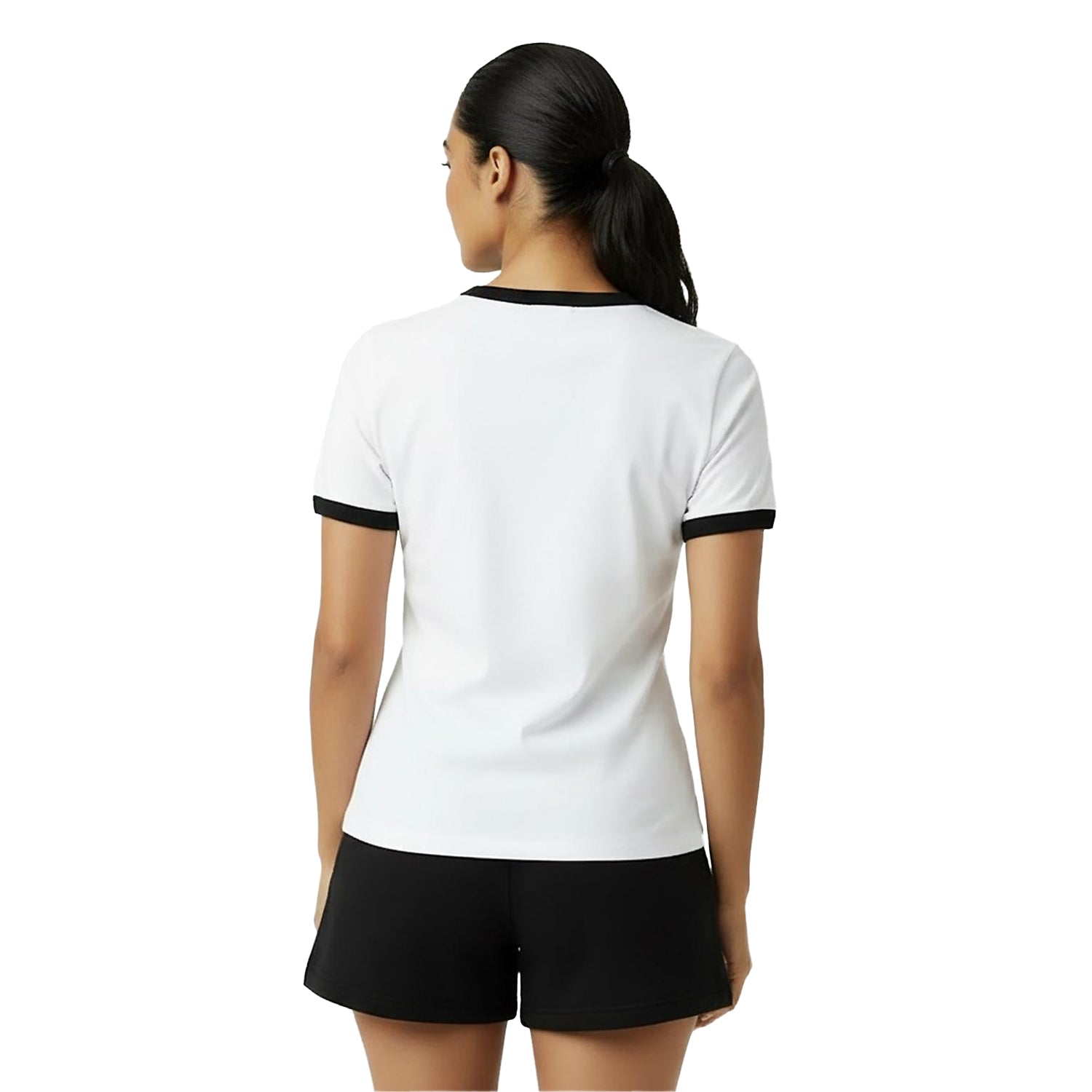 White - Lifestyle - Jack Wills Womens-Ladies Trinkey Ringer T-Shirt