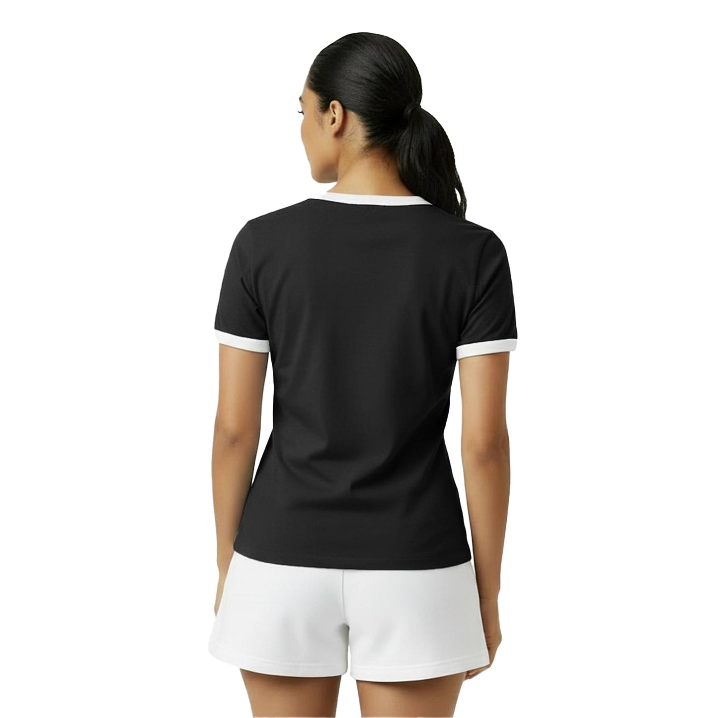 Black - Lifestyle - Jack Wills Womens-Ladies Trinkey Ringer T-Shirt