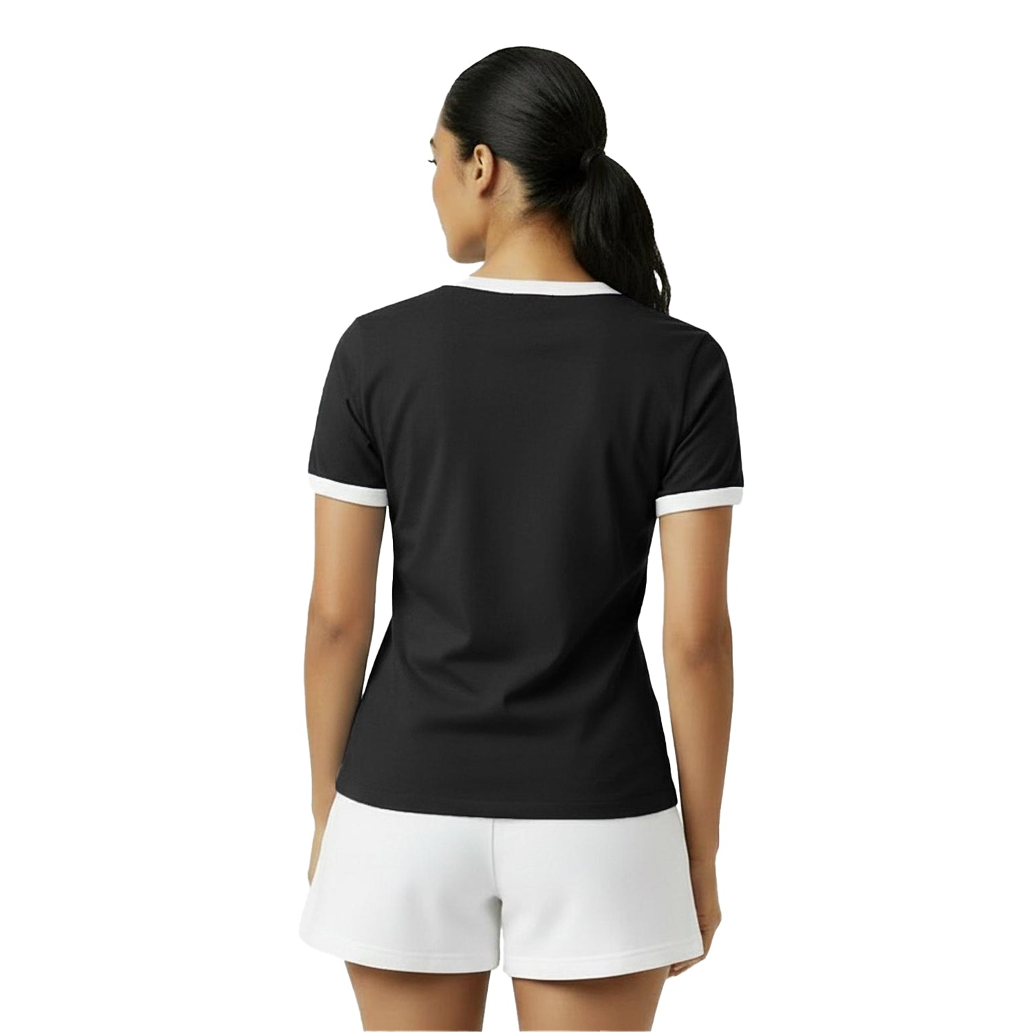 Black - Lifestyle - Jack Wills Womens-Ladies Trinkey Ringer T-Shirt