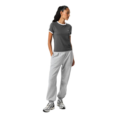 Grey - Lifestyle - Jack Wills Womens-Ladies Trinkey Ringer T-Shirt