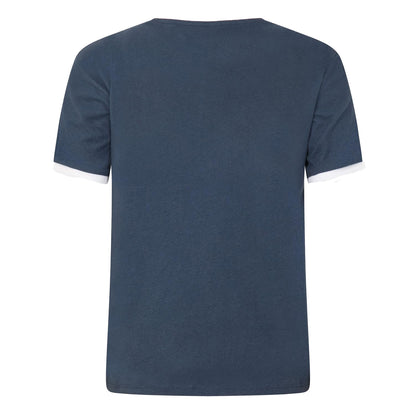 Navy - Back - Jack Wills Womens-Ladies Trinkey Ringer T-Shirt