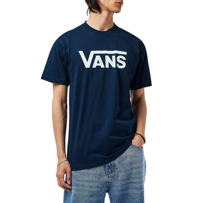 Navy - Side - Vans Mens Classic Logo Relaxed Fit T-Shirt