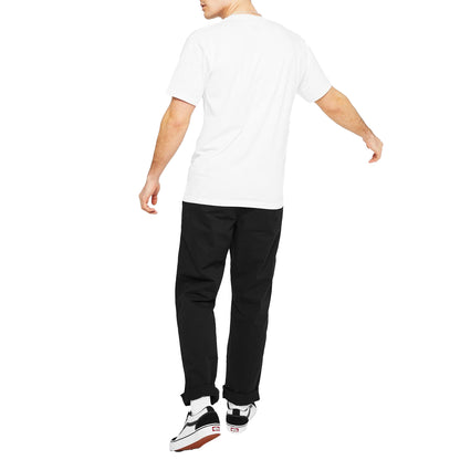 White-Black - Lifestyle - Vans Mens Classic Logo Relaxed Fit T-Shirt