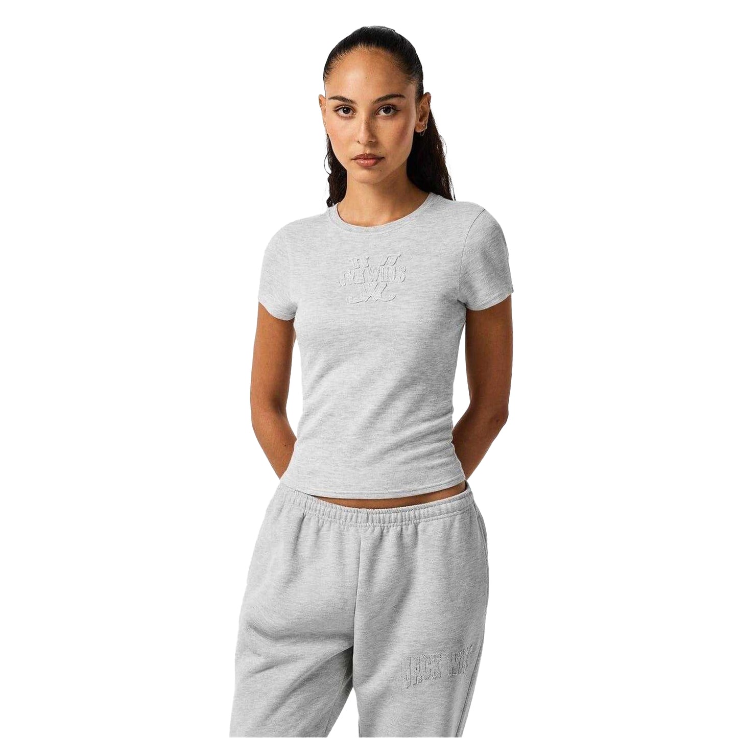Grey Marl - Lifestyle - Jack Wills Baby Slub Slim T-Shirt