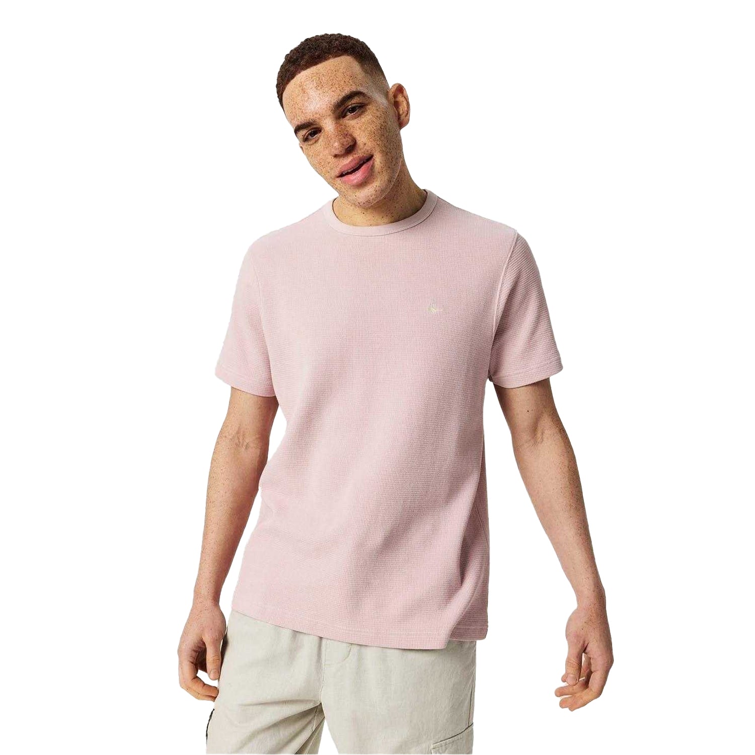 Cool Pink - Lifestyle - Jack Wills Mens Logo Waffle Knit T-Shirt