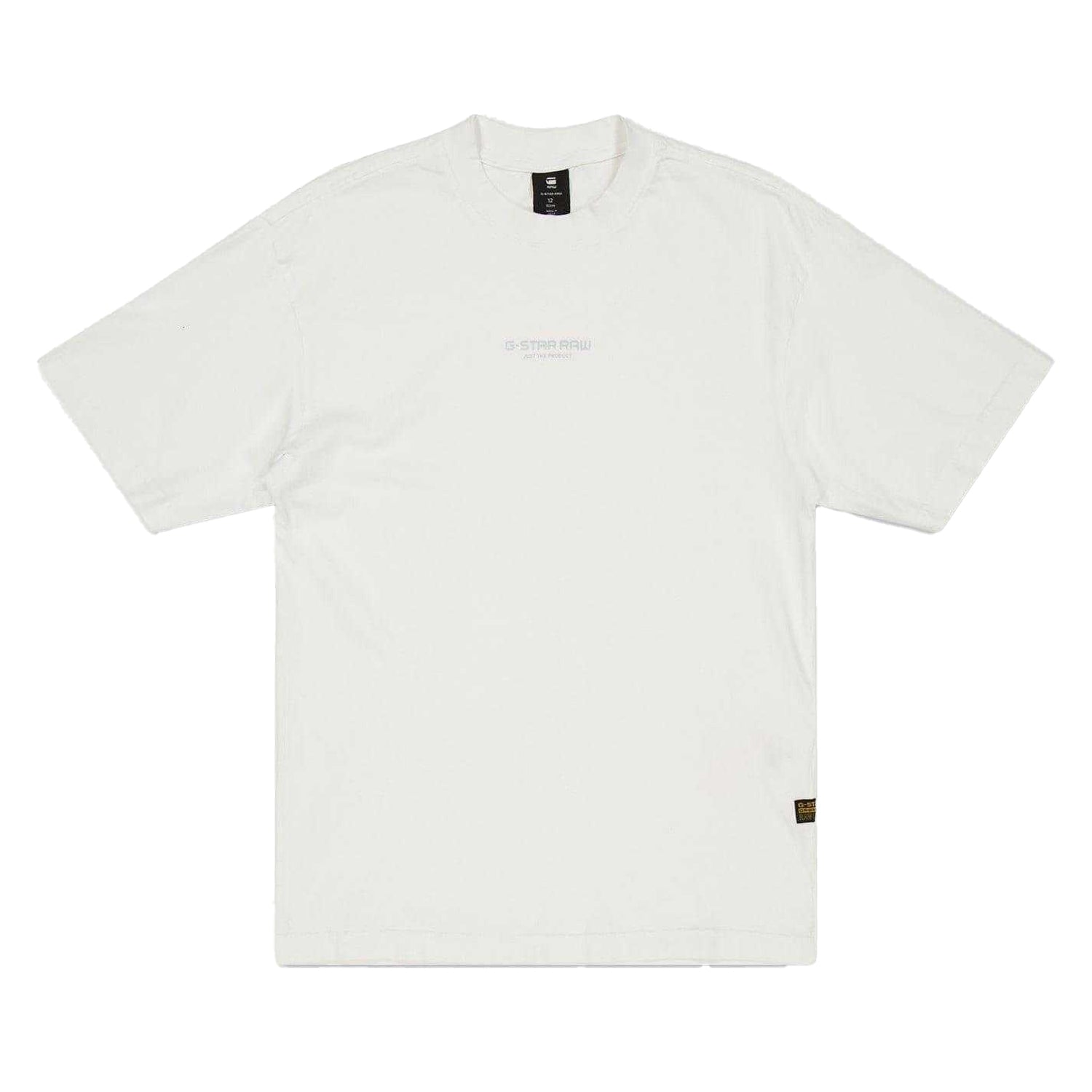 White - Front - G-Star Childrens-Kids Raw Drop Shoulder Oversized T-Shirt