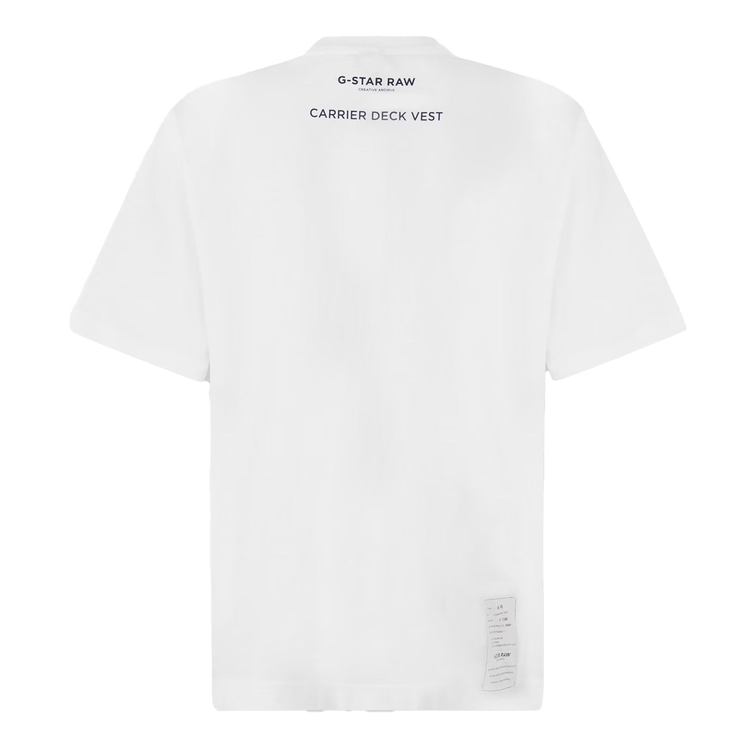 White - Back - G-Star Unisex Adult Firefighter Suit Oversized T-Shirt