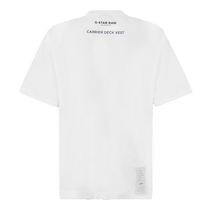 White - Back - G-Star Unisex Adult Firefighter Suit Oversized T-Shirt
