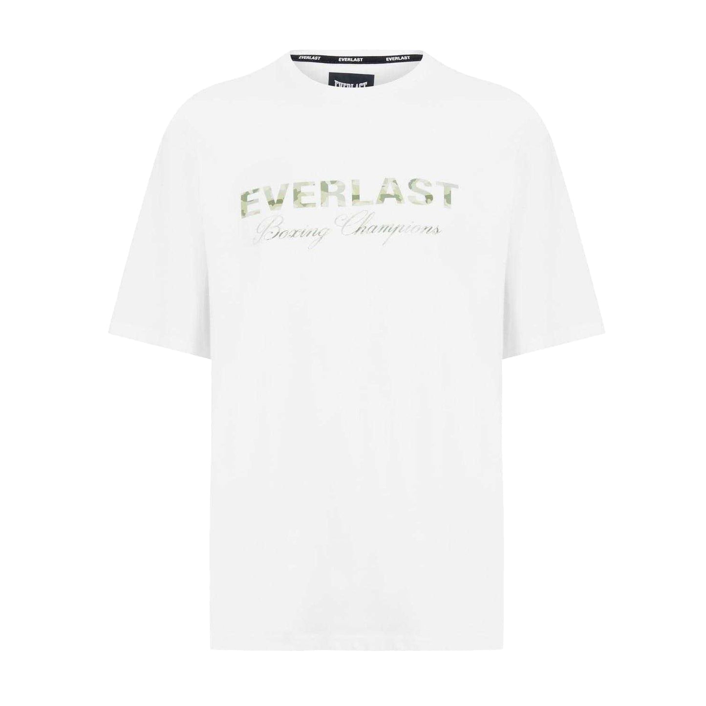 White - Front - Everlast Mens Camo Logo Relaxed Fit T-Shirt