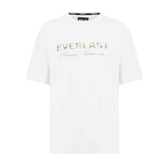 White - Front - Everlast Mens Camo Logo Relaxed Fit T-Shirt