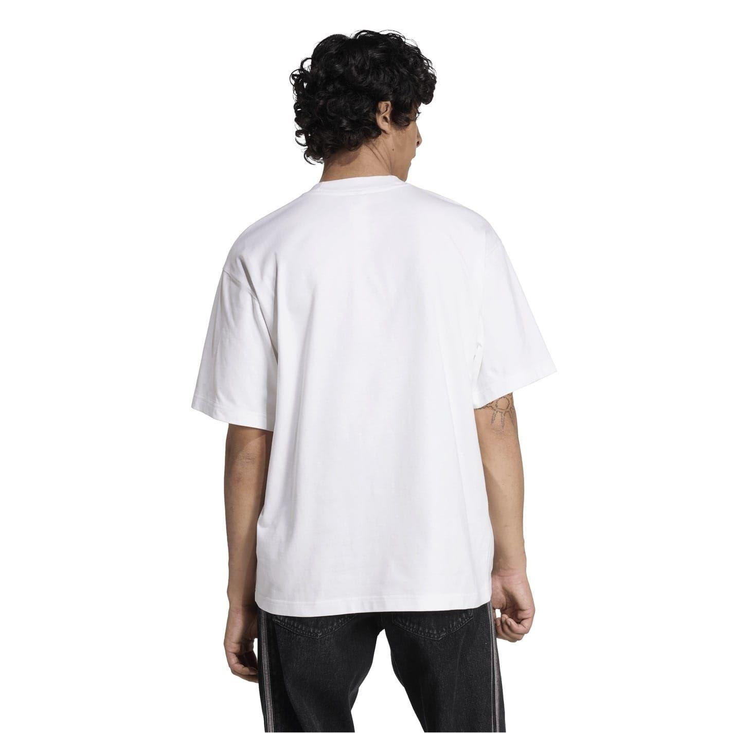 White - Pack Shot - Adidas Mens Originals Real Madrid CF T-Shirt