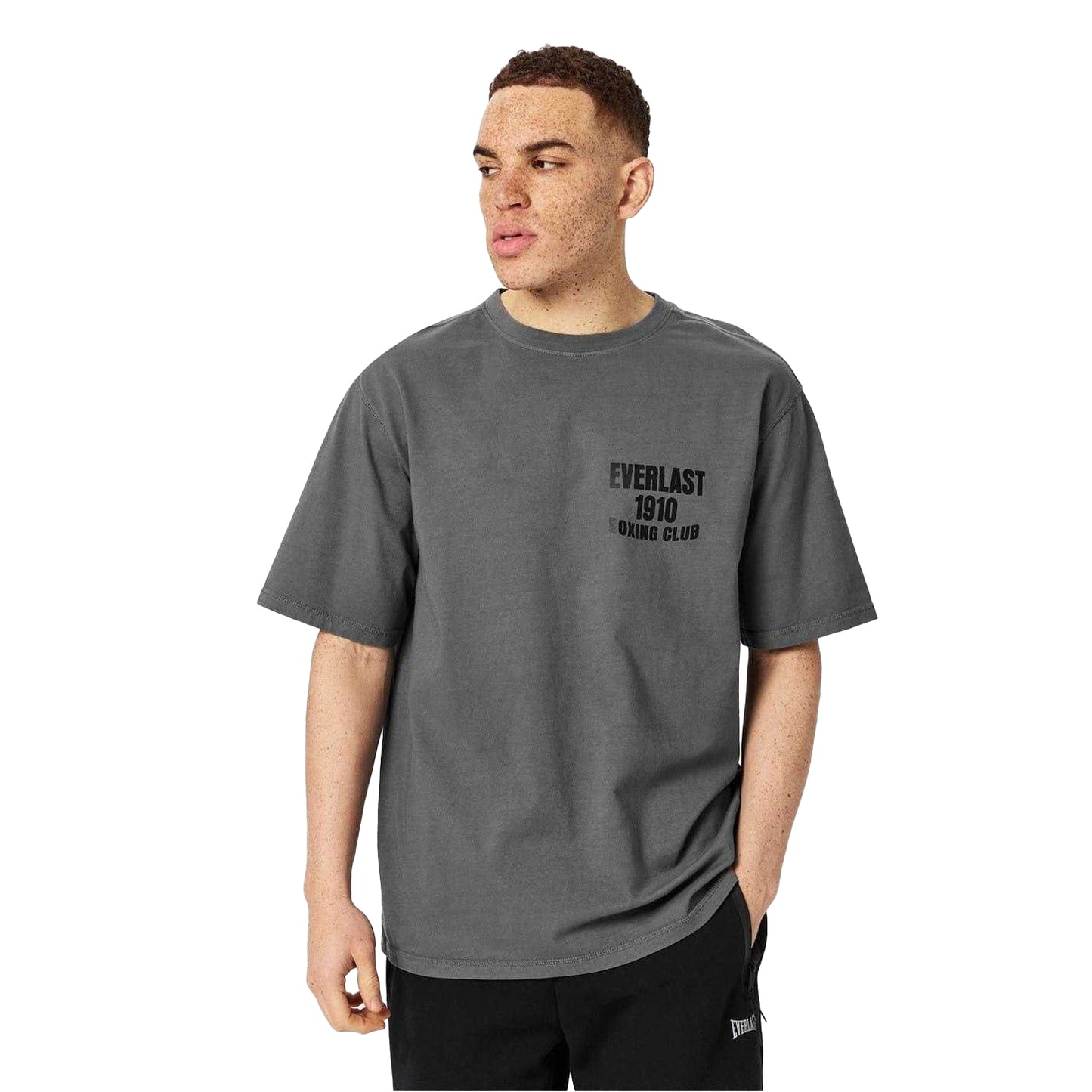 Shark Grey - Lifestyle - Everlast Mens Club Oversized T-Shirt