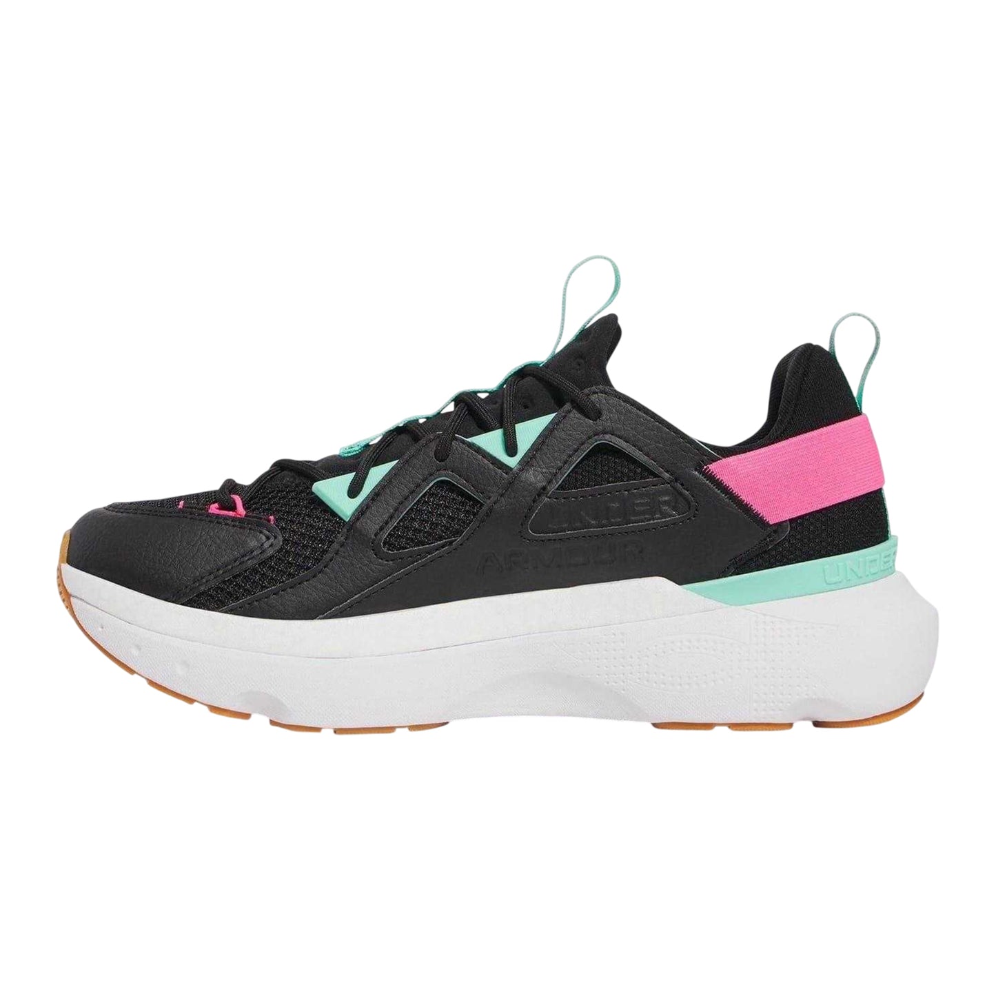 Black - Back - Under Armour Womens-Ladies Infinite Mesh Trainers