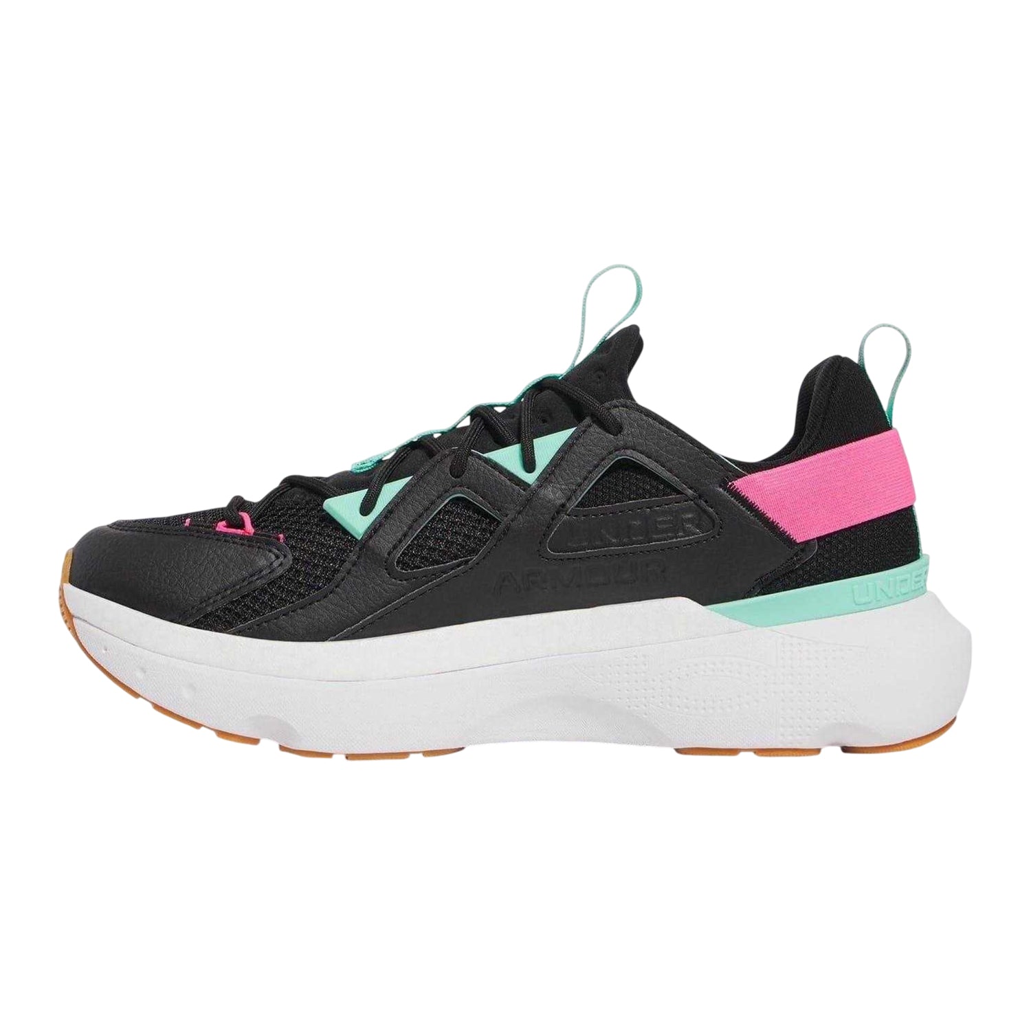 Black - Back - Under Armour Womens-Ladies Infinite Mesh Trainers