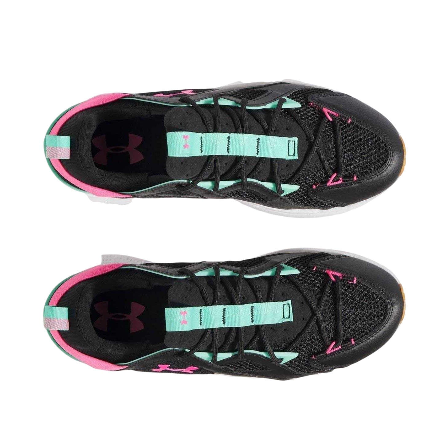Black - Side - Under Armour Womens-Ladies Infinite Mesh Trainers