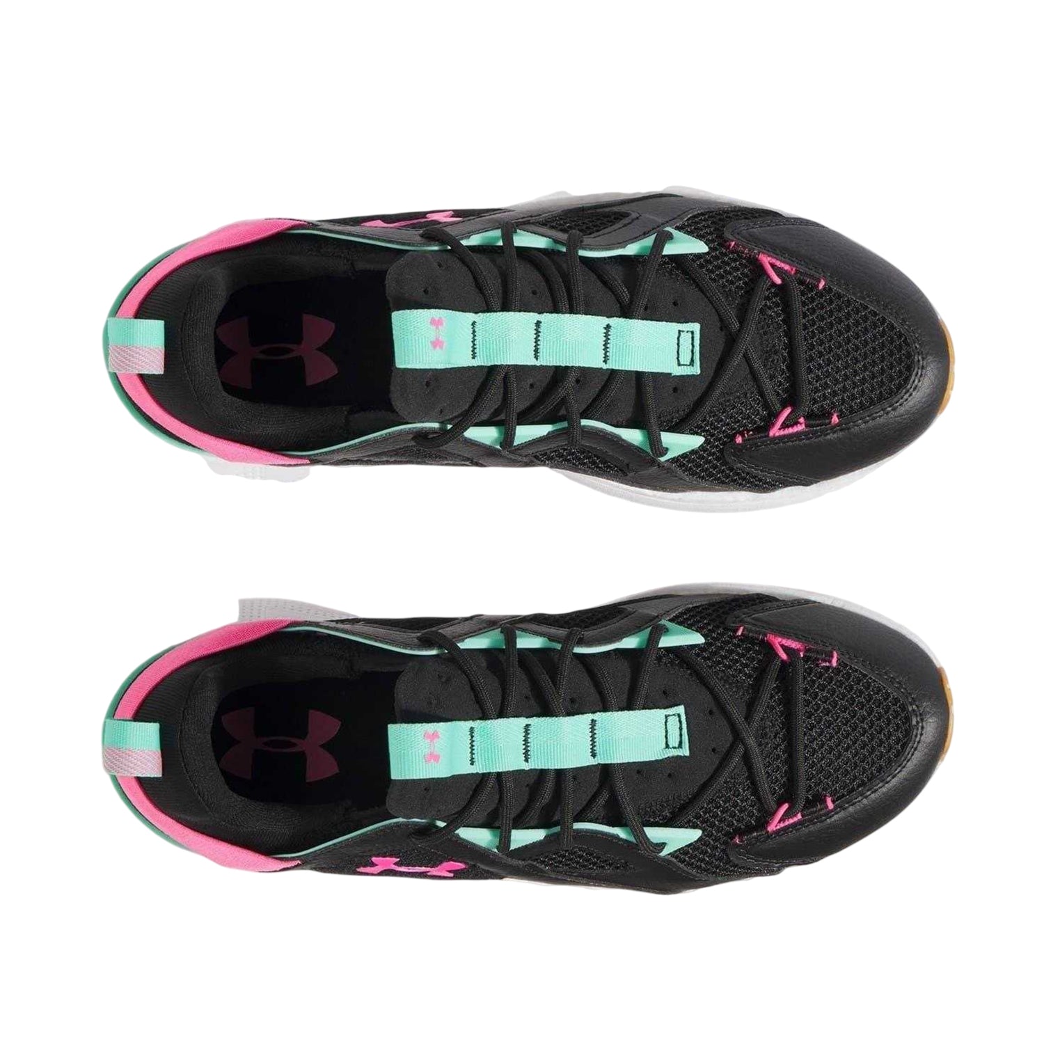 Black - Side - Under Armour Womens-Ladies Infinite Mesh Trainers