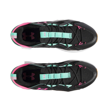 Black - Side - Under Armour Womens-Ladies Infinite Mesh Trainers