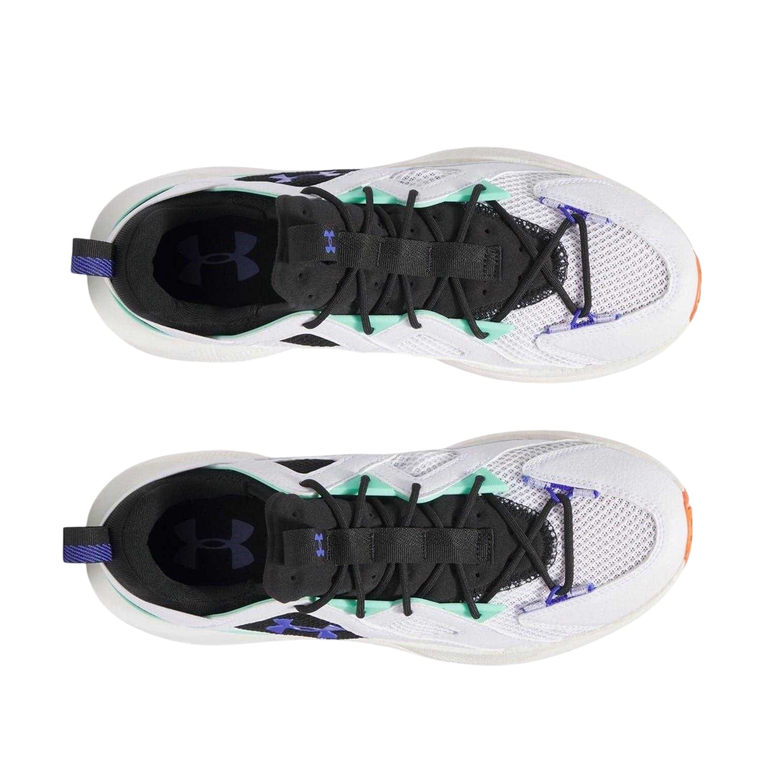 White-Violet - Side - Under Armour Womens-Ladies Infinite Mesh Trainers