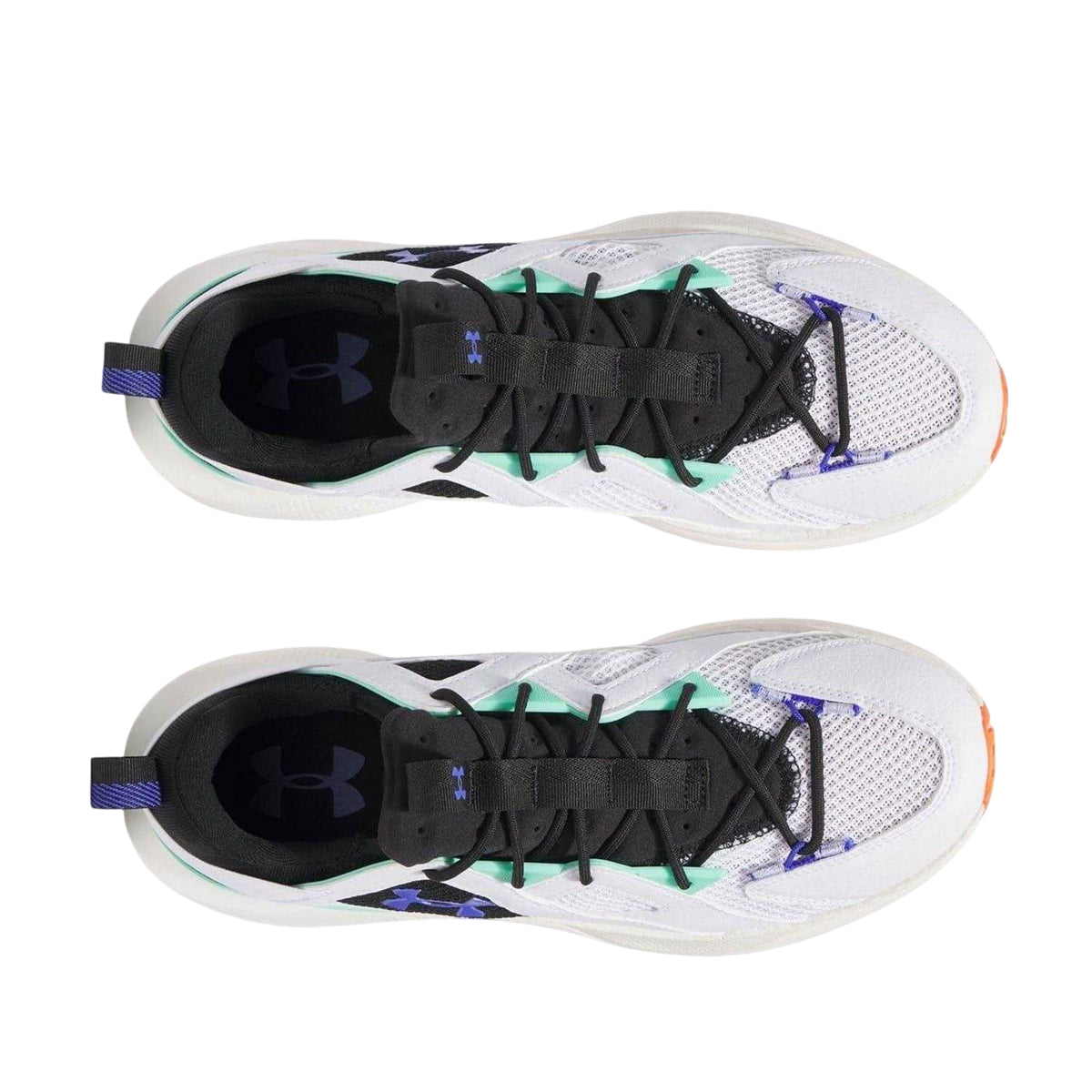 White-Violet - Side - Under Armour Womens-Ladies Infinite Mesh Trainers