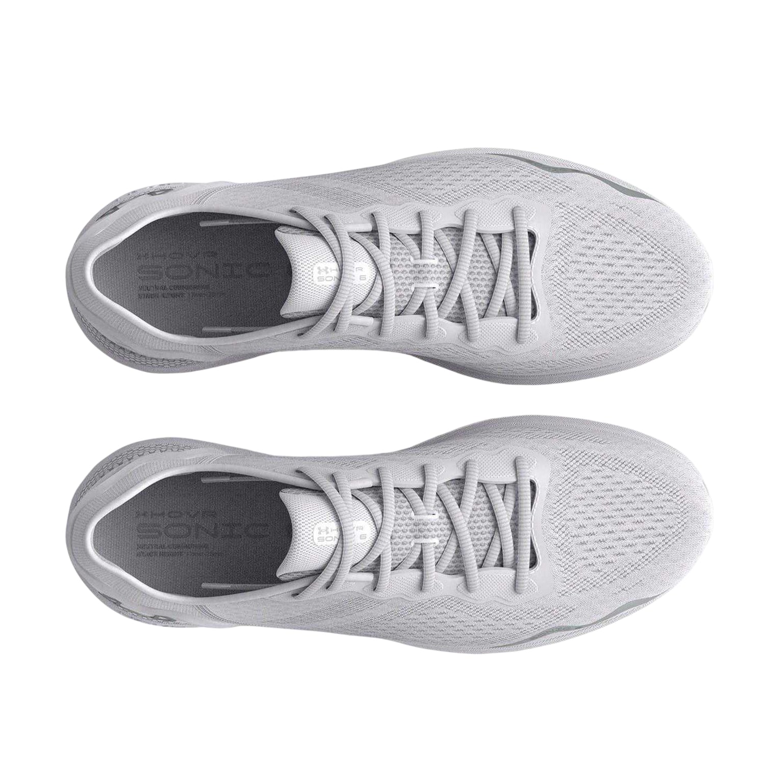 White - Side - Under Armour Womens-Ladies Hovr Sonic 6 Cushioned Running Shoes