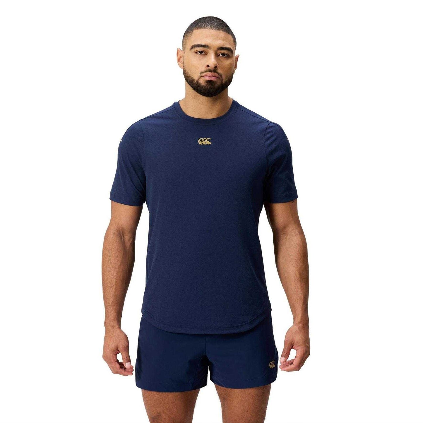 Navy - Side - Canterbury Mens Everest Dart Tech T-Shirt