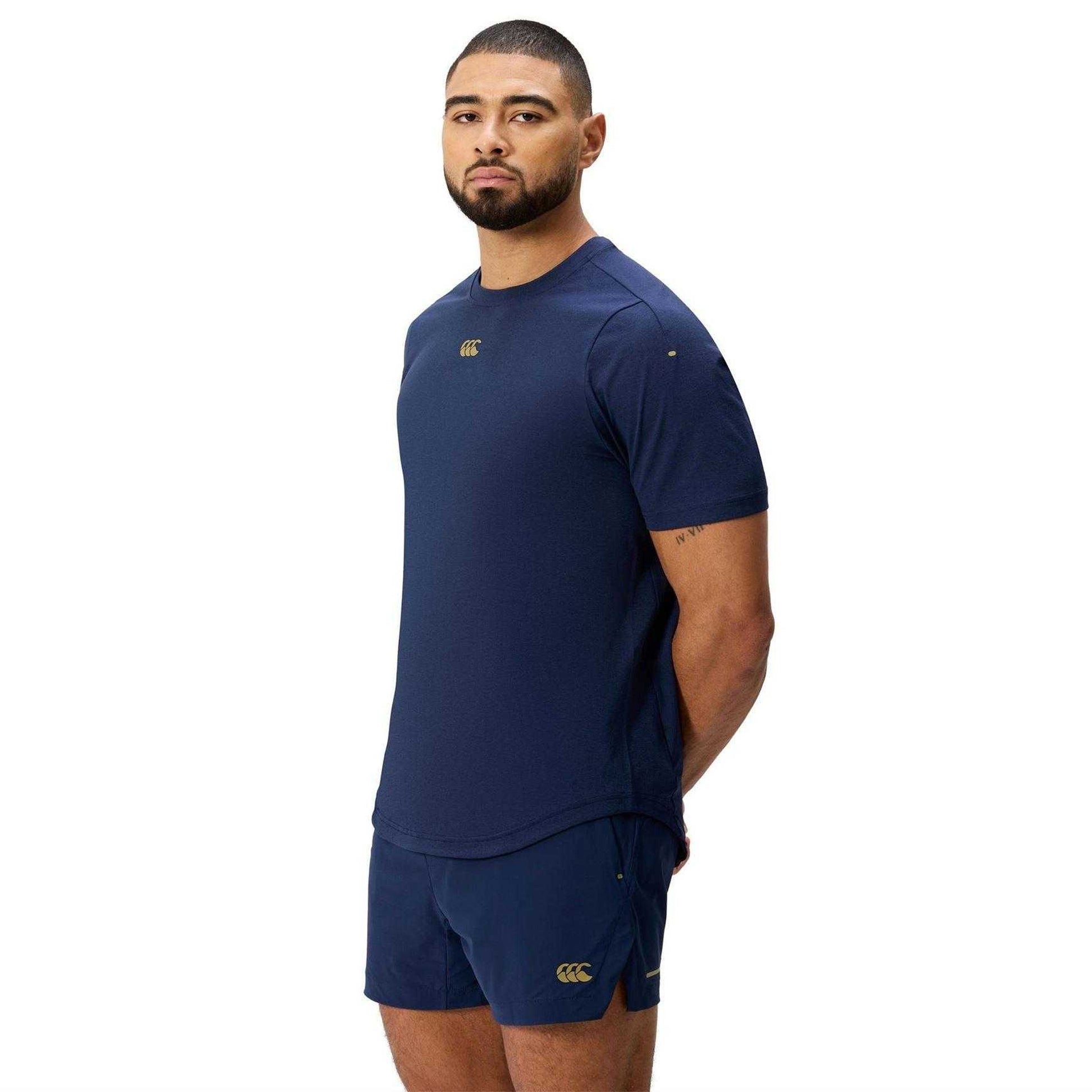 Navy - Lifestyle - Canterbury Mens Everest Dart Tech T-Shirt