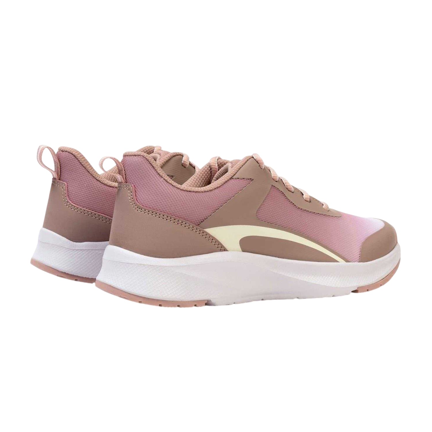 Pink - Back - Kappa Womens-Ladies Lunare Trainers