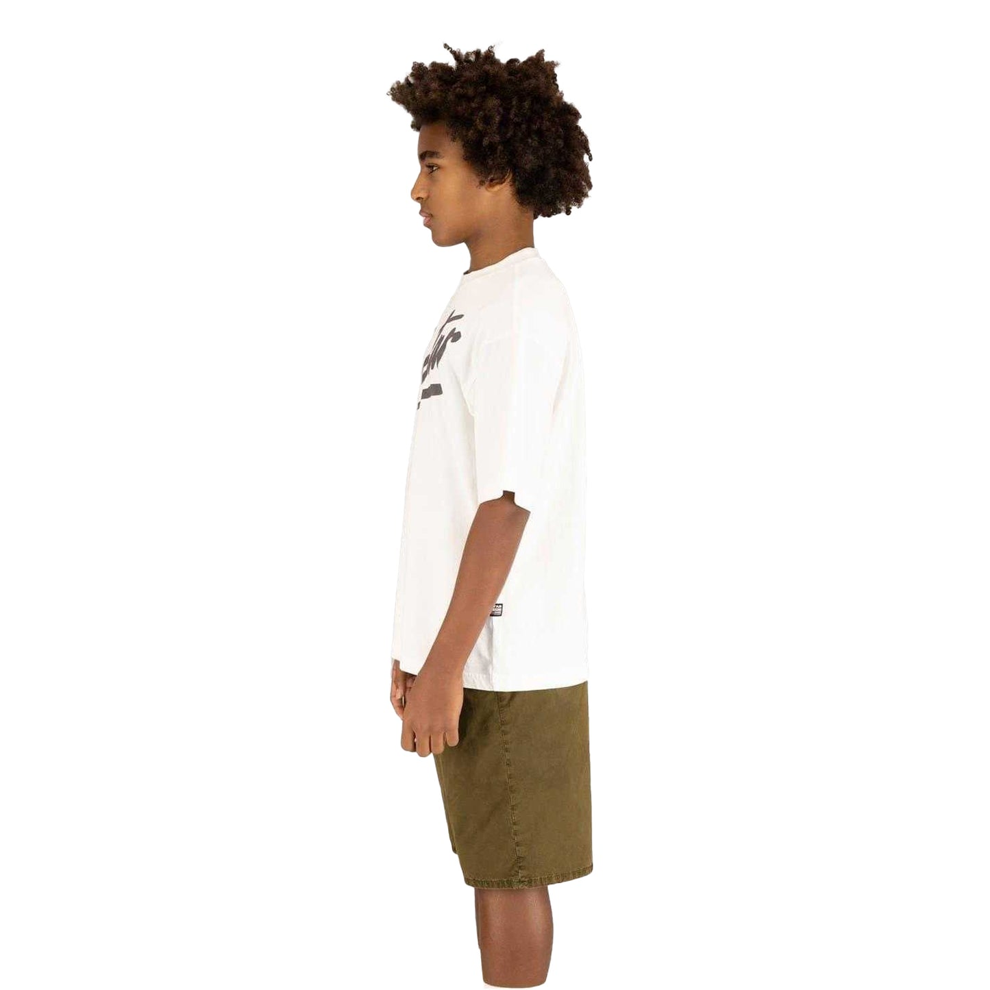 White - Side - G-Star Childrens-Kids Script Regular T-Shirt