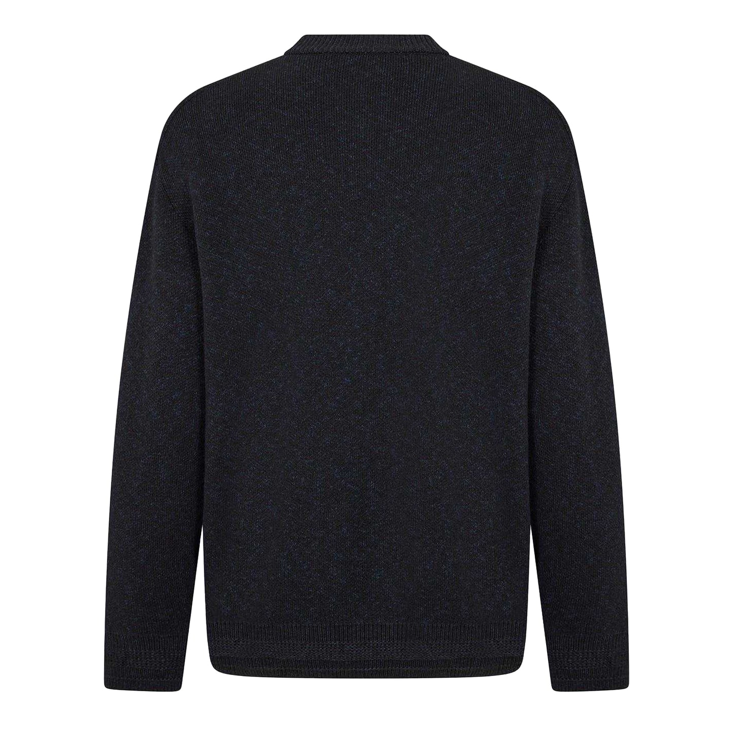 Black - Back - Boss Mens Kokoage Ribbed Regular Jumper