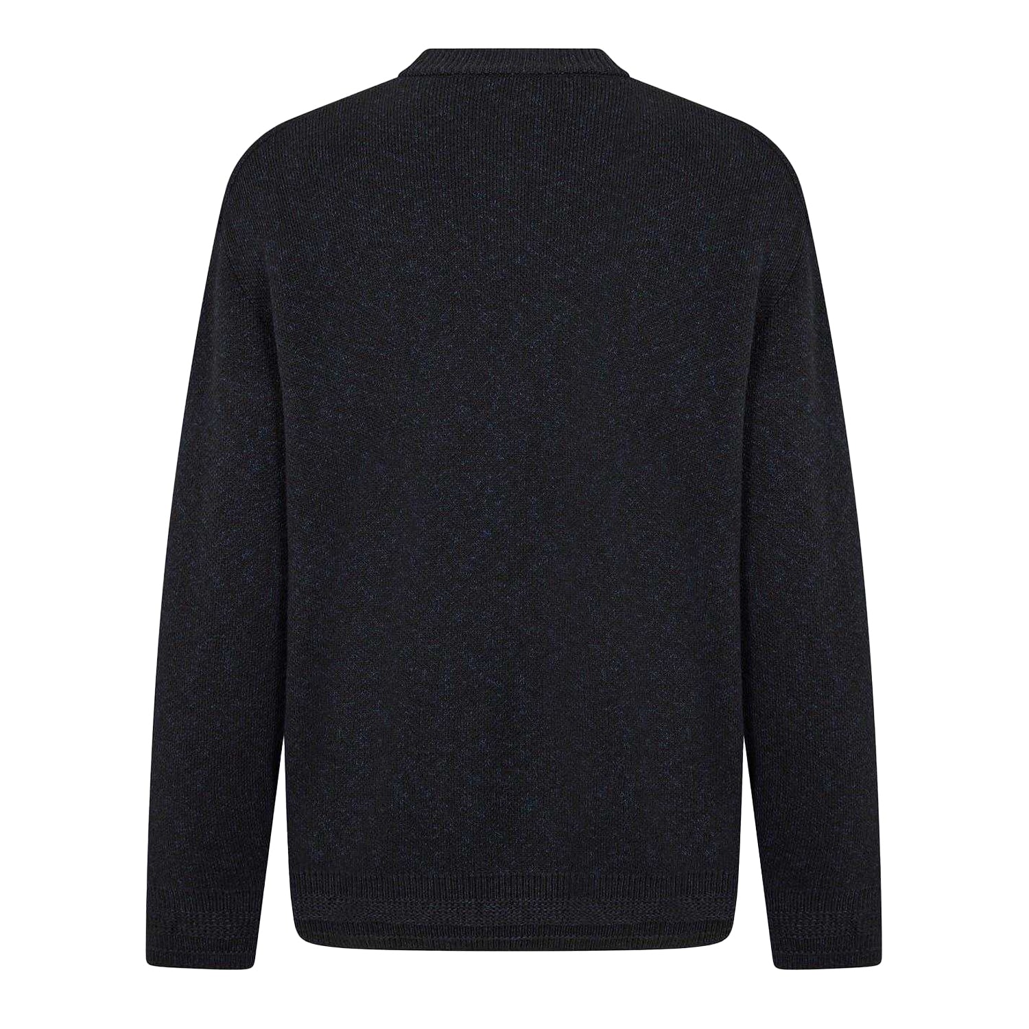 Black - Back - Boss Mens Kokoage Ribbed Regular Jumper