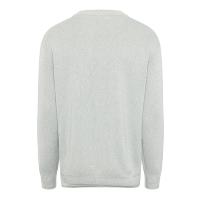 Silver - Back - Boss Mens Kokoage Ribbed Regular Jumper