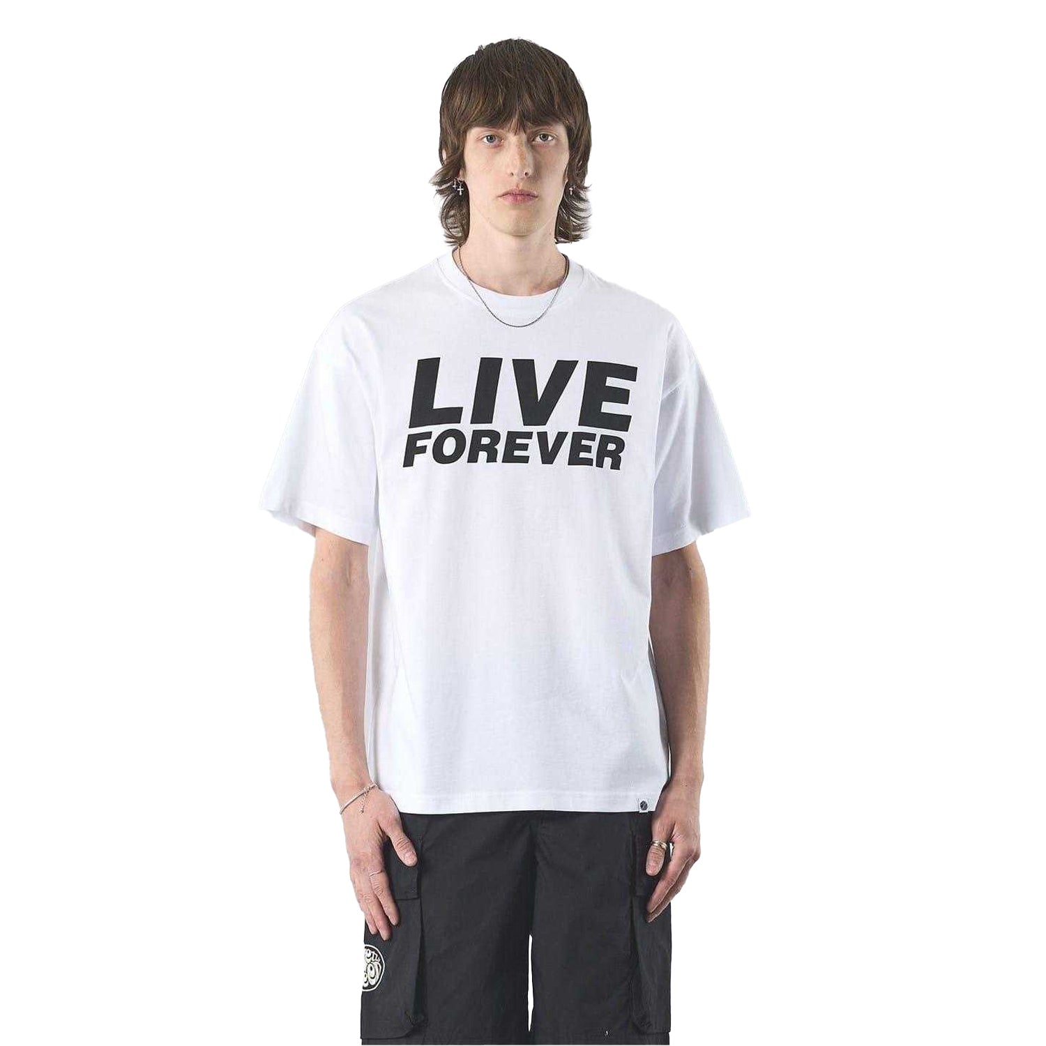 White - Side - Pretty Green Mens Porsche Live Forever Tour T-Shirt