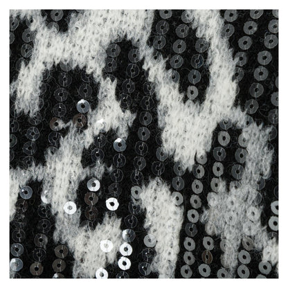 Black-Grey - Lifestyle - Biba Womens-Ladies Leopard Print Jumper