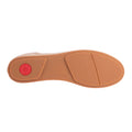 Stone - Lifestyle - FitFlop Womens-Ladies Allegro Bow Leather Ballerina Flats