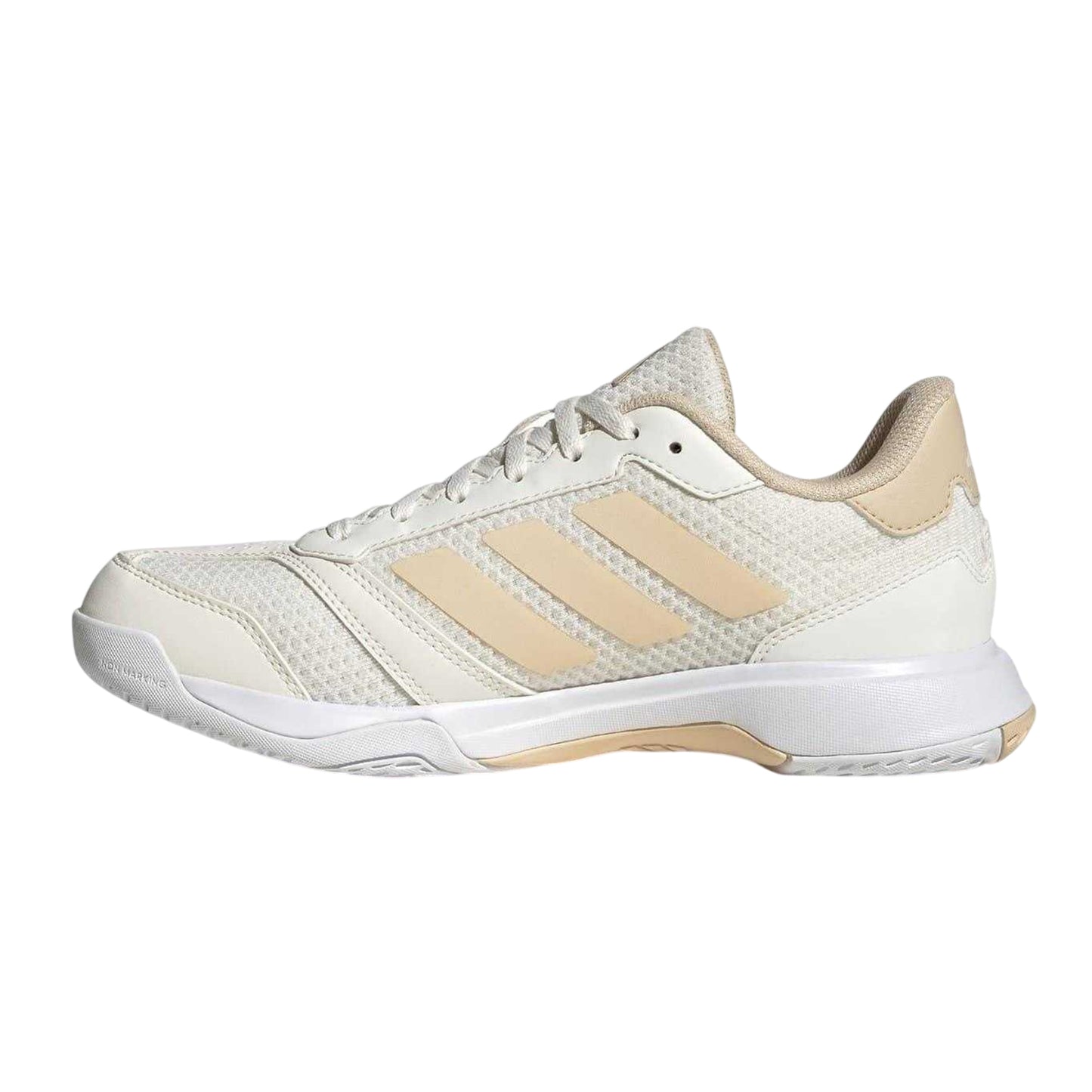 White-White Sand - Side - Adidas Womens-Ladies Ligra 8 Shoes