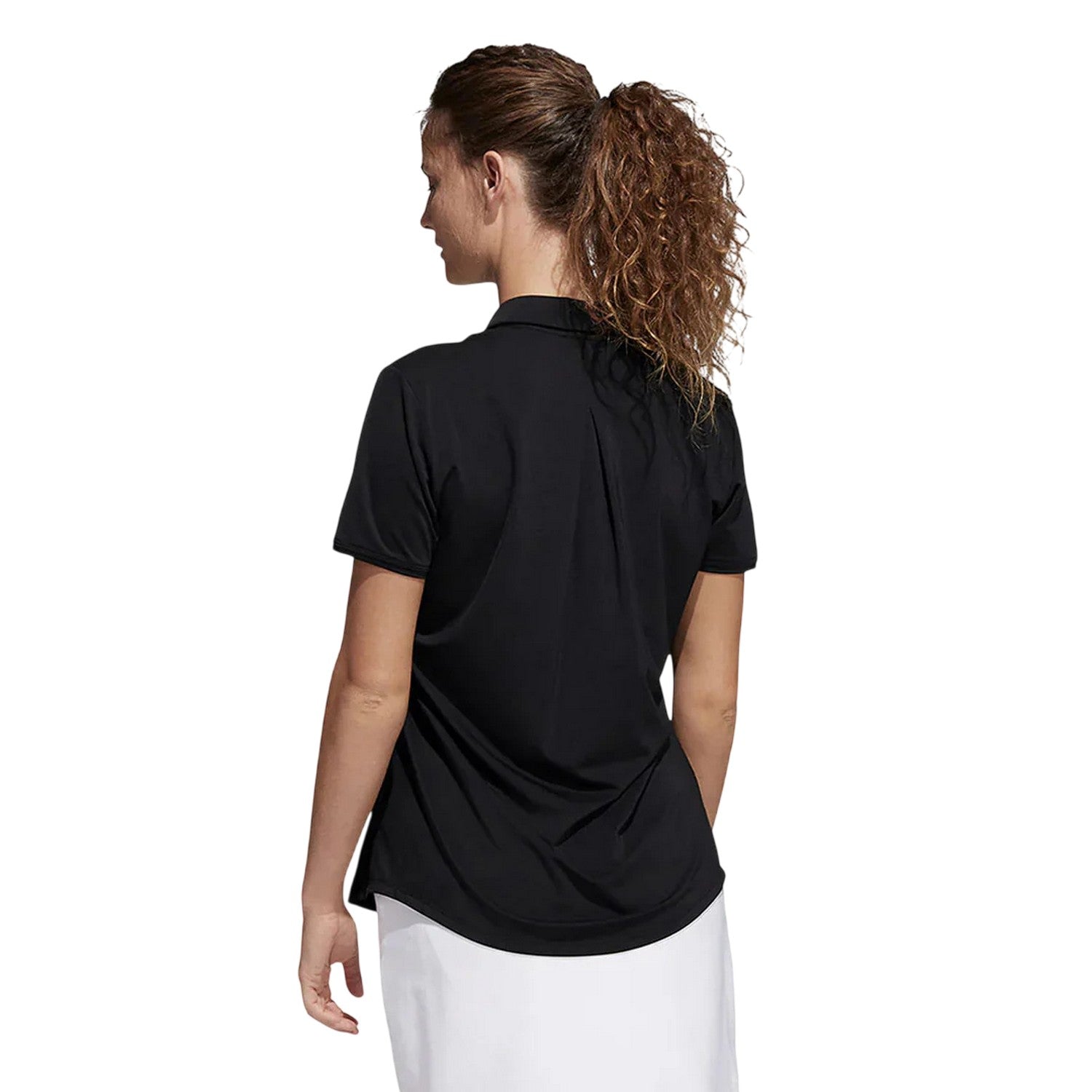 Black - Back - Adidas Womens-Ladies Performance Polo Shirt