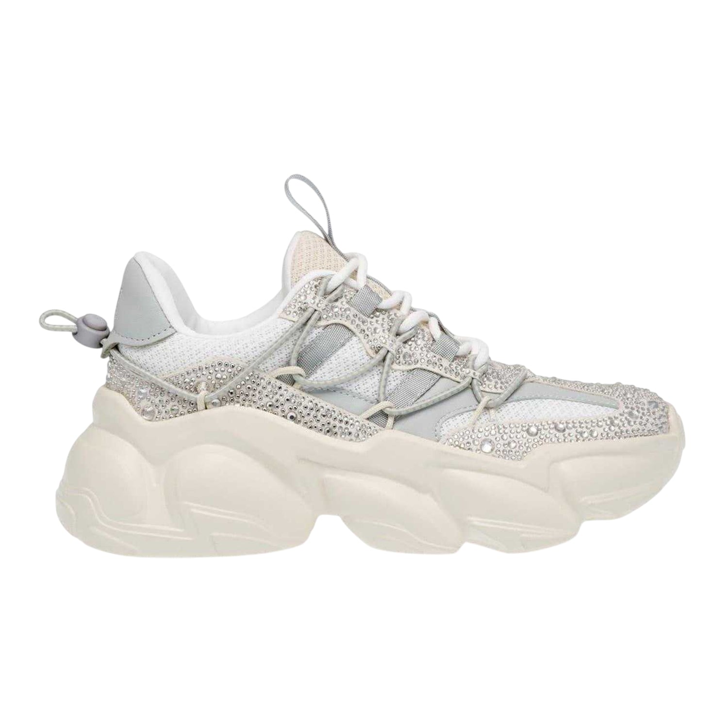 Bone - Front - Steve Madden Womens-Ladies Spectator Trainers